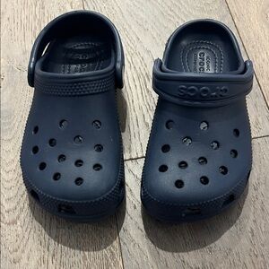 NWOT Crocs Kids Navy Clogs
